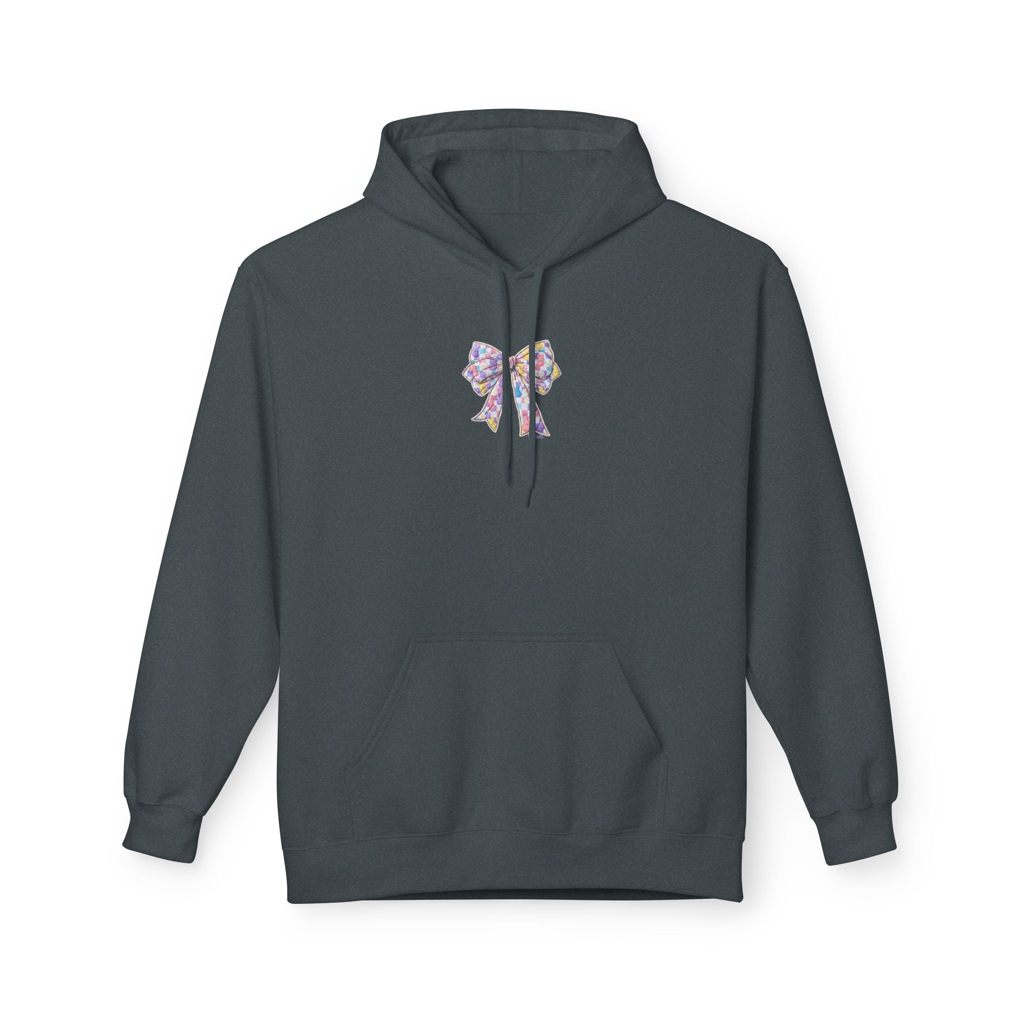 He Is Risen Hoodie — Easter Floral Bow Christian Pullover