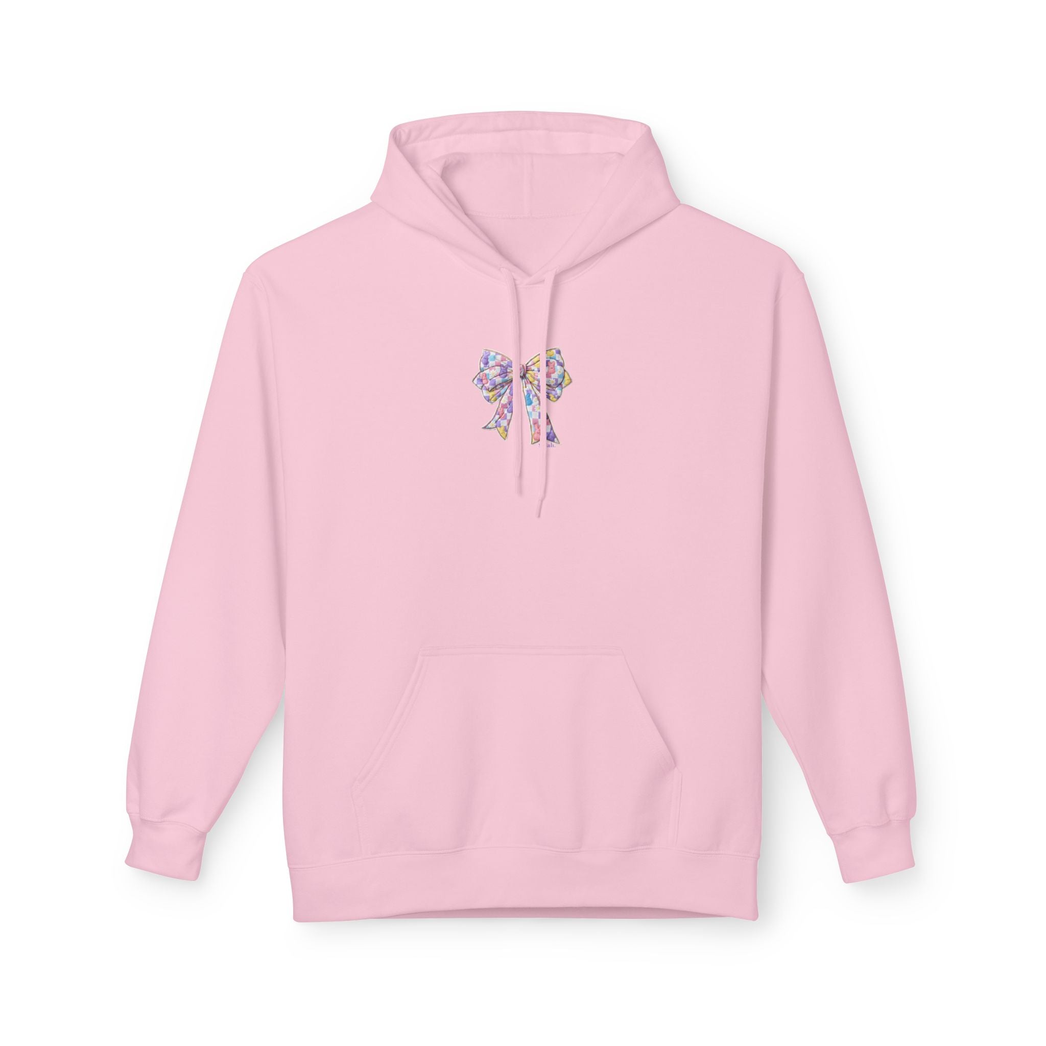 He Is Risen Hoodie — Easter Floral Bow Christian Pullover