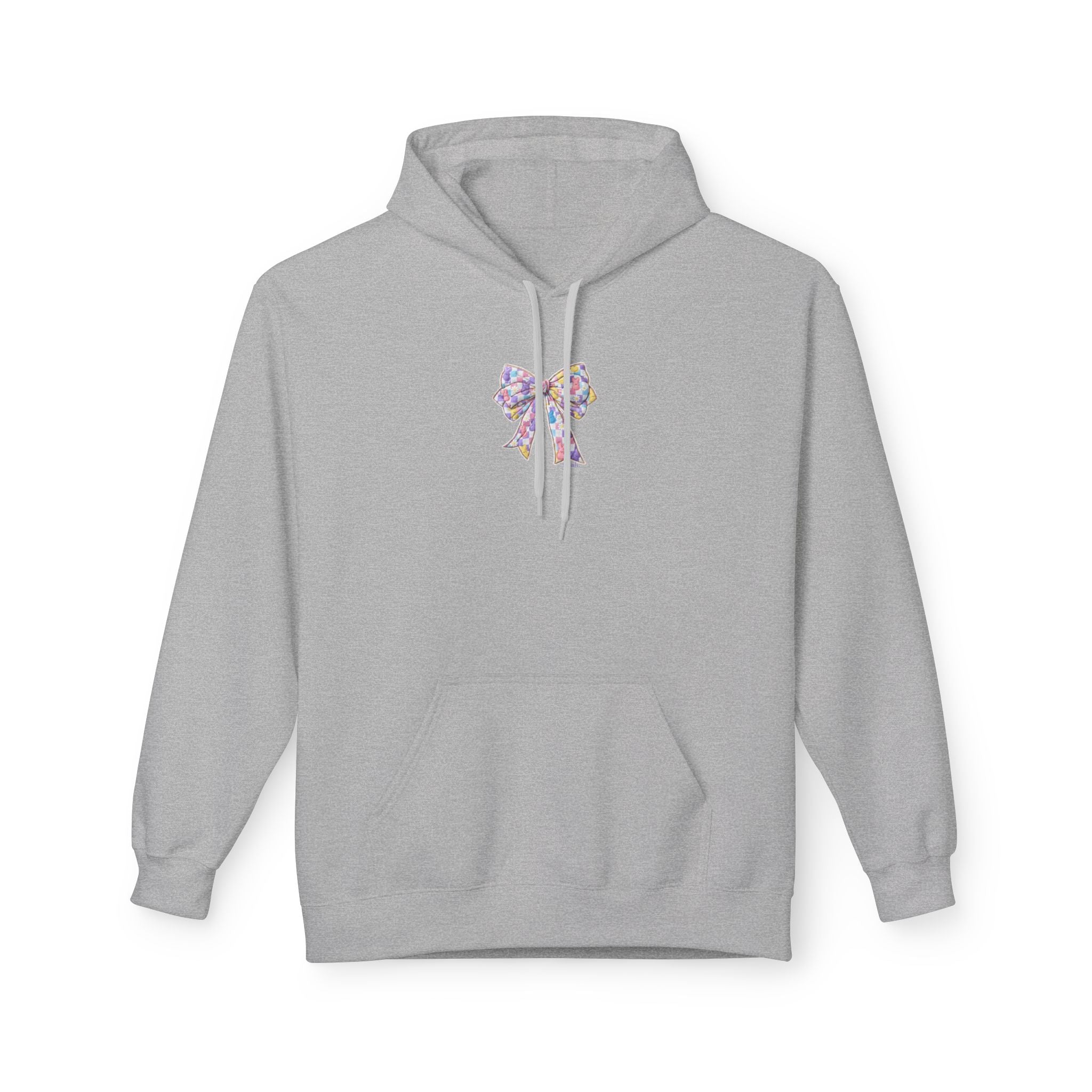 He Is Risen Hoodie — Easter Floral Bow Christian Pullover