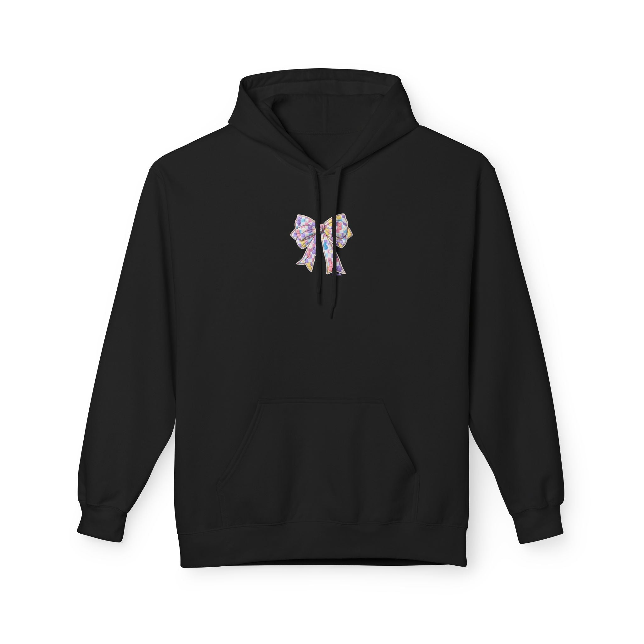He Is Risen Hoodie — Easter Floral Bow Christian Pullover