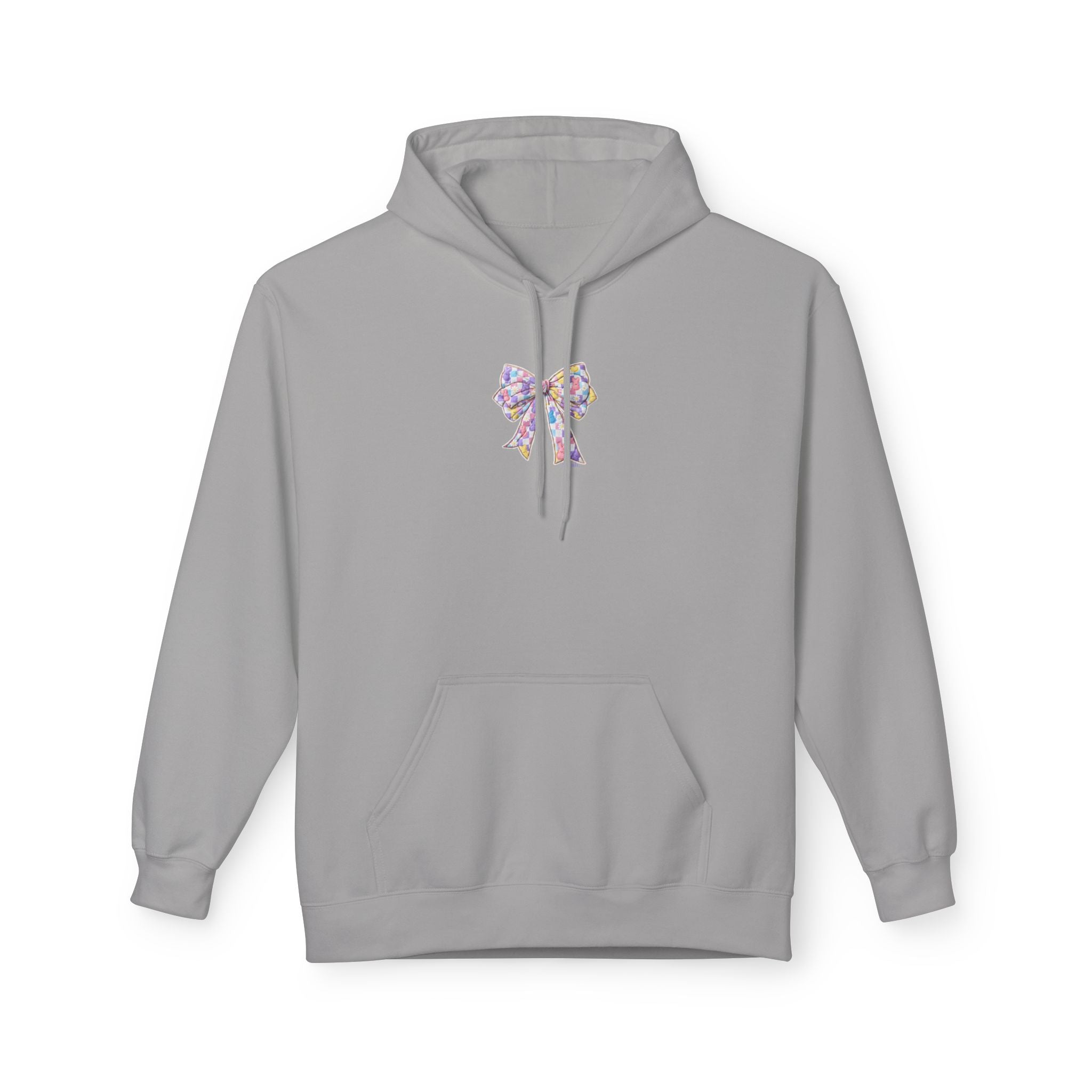 He Is Risen Hoodie — Easter Floral Bow Christian Pullover