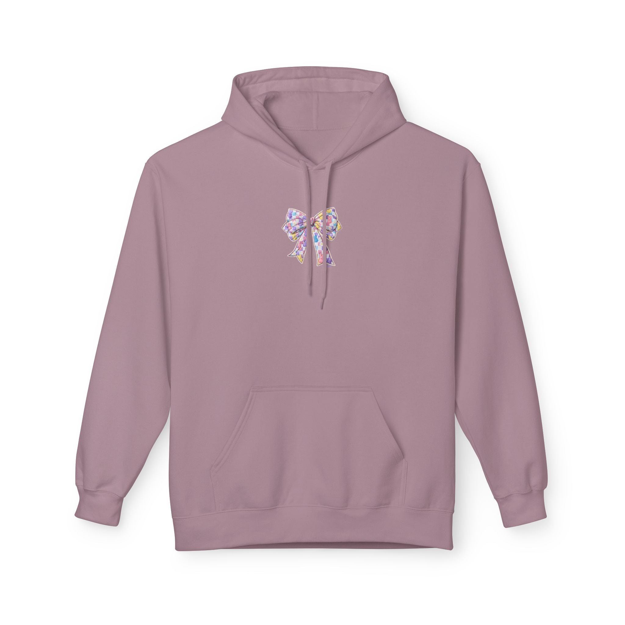 He Is Risen Hoodie — Easter Floral Bow Christian Pullover