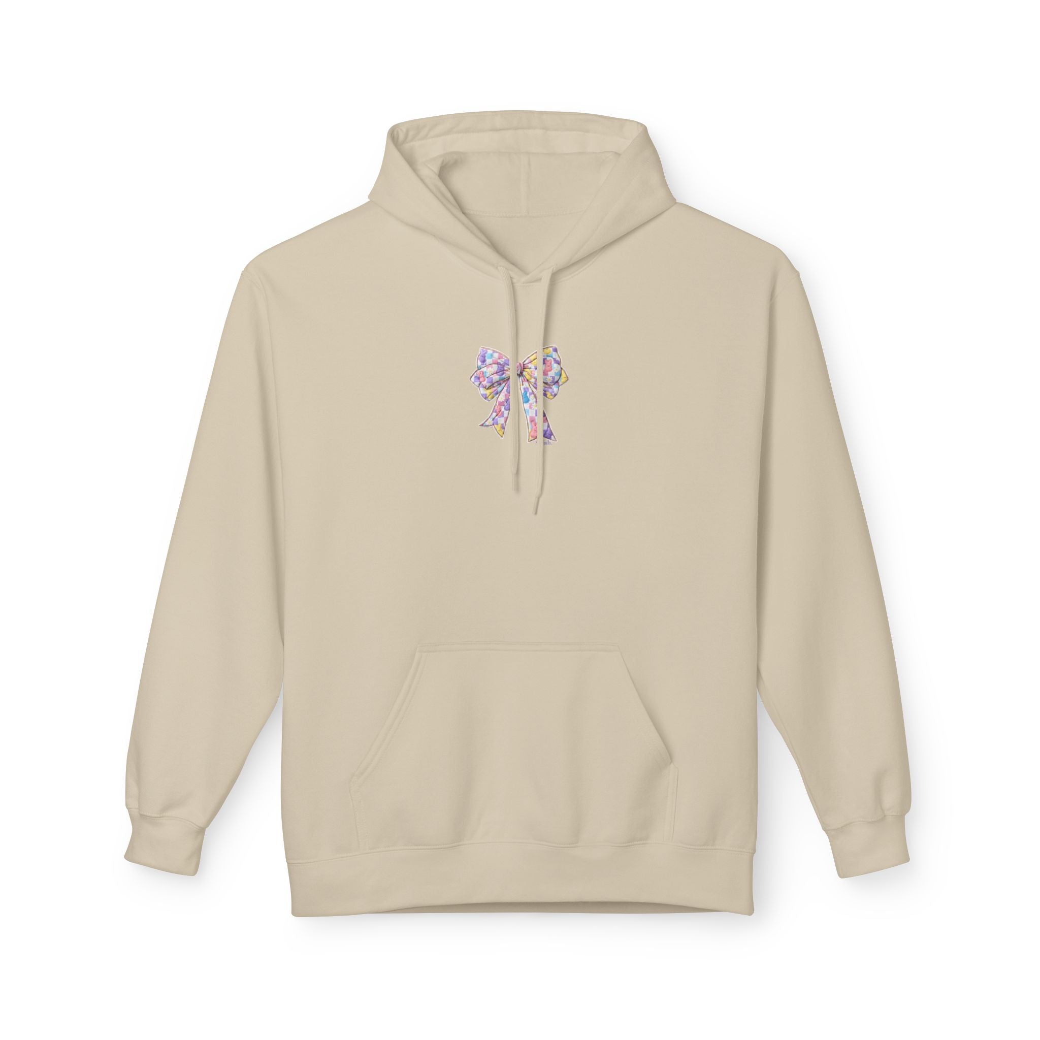 He Is Risen Hoodie — Easter Floral Bow Christian Pullover